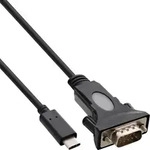 Inline&reg; USB zu Seriell Adapterkabel, USB-C an 9pol Sub D Stecker, 1,8m