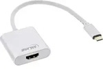 Inline&reg; USB Display Konverter, USB-C Stecker zu HDMI Buchse 4K/60Hz, silber