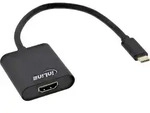 Inline&reg; USB Display Konverter, USB-C Stecker zu HDMI Buchse 4K/60Hz, schwarz