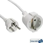 Inline&reg; Schutzkontakt-VerL&auml;ngerung ST / BU, wei&szlig;, 2m