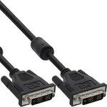 Inline&reg; DVI-D Kabel, digital 18+1 Stecker / Stecker, Single Link, 2 Ferrite, 3m