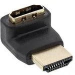 Inline&reg; HDMI Adapter, Stecker / Buchse, gewinkelt oben, vergoldete Kontakte 4K2K