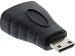 Inline&reg; HDMI Adapter, HDMI A Buchse auf Mini HDMI C Stecker, 4K/60Hz kompatibel