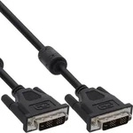 Inline DVI-D Kabel, digital 18+1 Stecker / Stecker, Single Link, 2 Ferrite, 2m