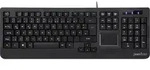 Perixx PERIBOARD-513 II US, USB-Tastatur, Touchpad, schwarz