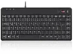 Perixx 505 Plus US, Perixx PERIBOARD-505H PLUS US, Mini USB-Tastatur, Trackball, Hub,