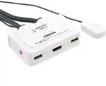 Inline&reg; KVM Switch, 2-fach, HDMI, USB, mit Audio, integr. Kabel