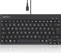 Perixx 326 DE, Perixx PERIBOARD-326 DE, Beleuchtete USB-Tastatur, kabelgebunden,