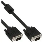 Inline&reg; S-VGA Kabel, 15pol HD Stecker / Stecker, schwarz, 5m
