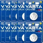 Varta CR2450 Lithium Knopfzelle 3V Batterie 10er Verpackung