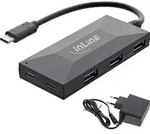 Inline&reg; USB 3.2 Gen.1 Hub, USB-C zu 2 Port USB-C und 3 Port USB-A, mit PSU