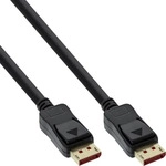 Inline DisplayPort 1.4 Kabel, 8K4K, schwarz, vergoldete Kontakte, 0,5m