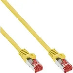 Inline Patchkabel - S/FTP (PiMf) - Cat.6 - 250MHz PVC CCA - Gelb - 0,5m