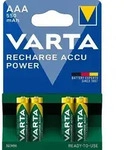 4x Varta NiMH AAA Micro 550mAh HR03 Power Recharge Akku