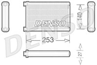 DENSO W&auml;rmetauscher, Innenraumheizung DRR05005