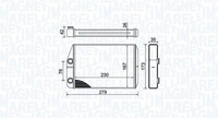 MAGNETI MARELLI W&auml;rmetauscher, Innenraumheizung 350218443000