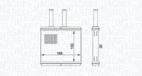 MAGNETI MARELLI W&auml;rmetauscher, Innenraumheizung 350218437000