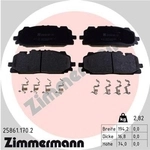 ZIMMERMANN Bremsbelagsatz, Scheibenbremse 25861.170.2