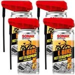 4x SONAX E-BIKE Ketten-Spray schmiert und sch&uuml;tzt dauerhaft E-Bike-Ketten