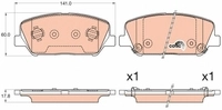 TRW Bremsbelagsatz, Scheibenbremse COTEC GDB3582