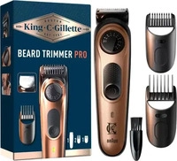 King C. Gillette Kabelloser Barttrimmer PRO MAX, mit 40 L&auml;ngeneinstellungen und