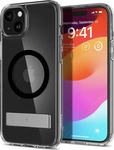 Spigen Ultra Hybrid S MagSafe H&uuml;lle mit Standfunktion f&uuml;r iPhone 15 - Schwarz