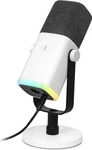 FIFINE AM8 Wei&szlig; XLR/USB Gaming-Mikrofon f&uuml;r Streaming Podcasting | Dynamisches PC