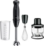 BRAUN MultiQuick 5 MQ 50202 m Stabmixer, schwarz (1000 W, 350-ml-Zerkleinerer,