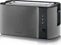 Severin Automatik-Langschlitztoaster, Toaster mit Br&ouml;tchenaufsatz, hochwertiger
