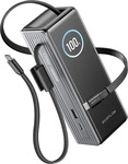 EcoFlow RAPID Powerbank 25000 mAh 170 W mit integriertem, einziehbarem 100-W-Kabel,