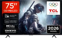 TCL 75T8D 75 Zoll QLED TV mit QD Mini LED Dimming, 4K HDR Ultra HD, Smart...