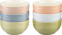 STAUB Keramiksch&uuml;ssel-Set, 6-teilig, Regenbogenfarben, mehrfarbig