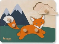 Hauck Holz Steckpuzzle f&uuml;r Baby (ab 1 Jahr) - Fox / Fuchs - Puzzle N Sort