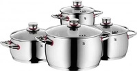 WMF Quality One Topfset Induktion 4-teilig, Kochtopf Set mit Glasdeckel,...