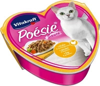 vitakraft Poesie Kreation, Nassfutter f&uuml;r Katzen in Sauce mit Huhn und