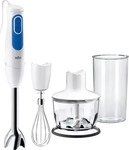 Braun MQ3035WH Stabmixer Metallic, 700 W [Energieklasse A+]