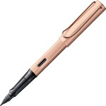 Lamy 076 F&uuml;ller, Lx-Serie, Ros&eacute;gold beschichtet, feine Feder (F), T10 blaue Tinte