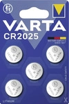 VARTA Batterien Knopfzellen CR2025, 5 St&uuml;ck, Power on Demand, Lithium-Knopfzelle,