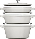 STAUB La Cocotte Kochtopf-Set, 3-teilig, wei&szlig;er Tr&uuml;ffel