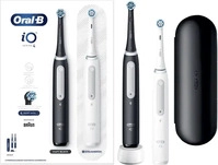 Braun Oral-B iO Series 4N (IOG4D.2J6.2K) 2er Set elektrische Zahnb&uuml;rsten schwarz und