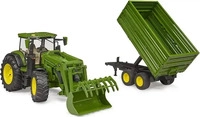 BRUDER 03155 - John Deere 7R 350 mit Frontlader und Tandemachsanh&auml;nger