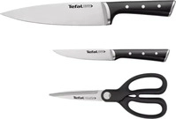 Tefal ICE Force 3-teiliges Set (Kochmesser 20 cm + Universalmesser 11 cm +