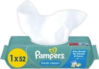Pampers Fresh Clean Feuchtt&uuml;cher 1 Packung mit 52 T&uuml;chern = 52 Feuchtt&uuml;cher