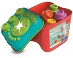 Clemmy: 2-in-1 Formensortier- und Baustein-Set in Aufbewahrungsbox