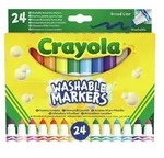 Crayola: Set aus 24 abwaschbaren Markern mit abgerundeten Spitzen