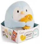 Nici MyMochi: Watschelndes Pl&uuml;schpinguin mit Ente - 16 cm, in Geschenkschachtel