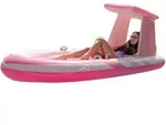 Intex: Aufblasbare Luftmatratze in Bootsform - rosa 244 - 119 x 97 cm