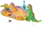 Intex: Dino Park &ndash; aufblasbares Spiel- und Planschbecken mit Wasser.