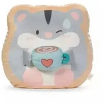 Nici MyMochi: Shai Pl&uuml;schkissen-Hamster mit Tasse - 35 x 33 cm