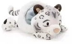 Nici: Eleni Snowbell Pl&uuml;sch-Schneeleopard, mit M&uuml;tze, liegend - 45 cm